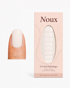 Vanilla Milk UV gel nail strips by Noux