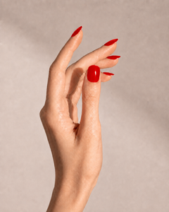Red Alert UV gel nail strips by Noux