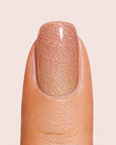 Champagne Glitter UV gel nail strips by Noux