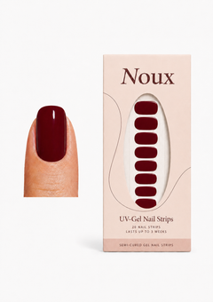 Wine O'Clock UV gel nail strips by Noux