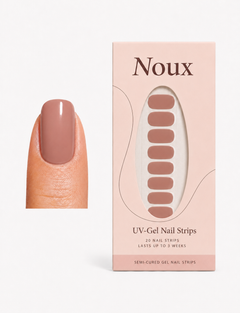Salted Caramel UV gel nail strips by Noux