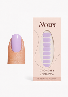 Lilac Love UV gel nail strips by Noux