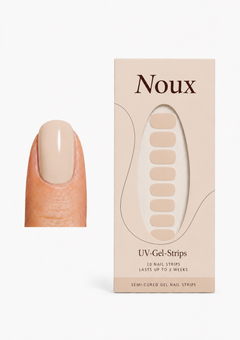 Oat Milk UV gel nail strips by Noux