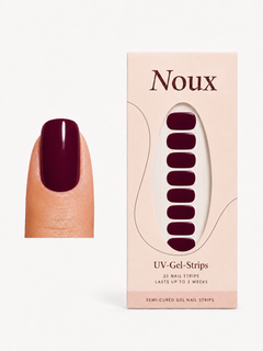 Cherry Cola UV gel nail strips by Noux