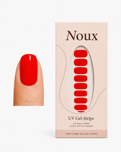 Persimmon Punch UV gel nail strips by Noux