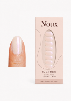 Pearl Drop UV gel nail strips by Noux