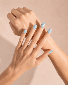Jade Marble UV gel nail strips by Noux