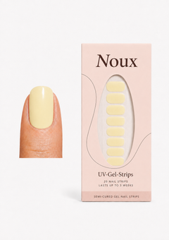 Buttercup UV gel nail strips by Noux